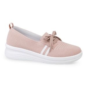 Pattrily Pink & White Stripe Boat Shoe Sneaker Size 38